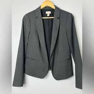 LOFT Charcoal Textured Blazer. Women’s medium